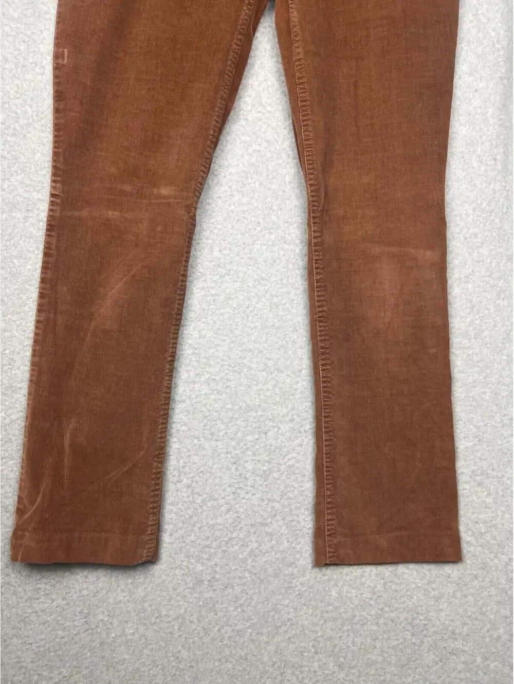 J Jill Corduroy Slim Leg Pants Women's Petites Size 2 Casual Rust Brown Simple